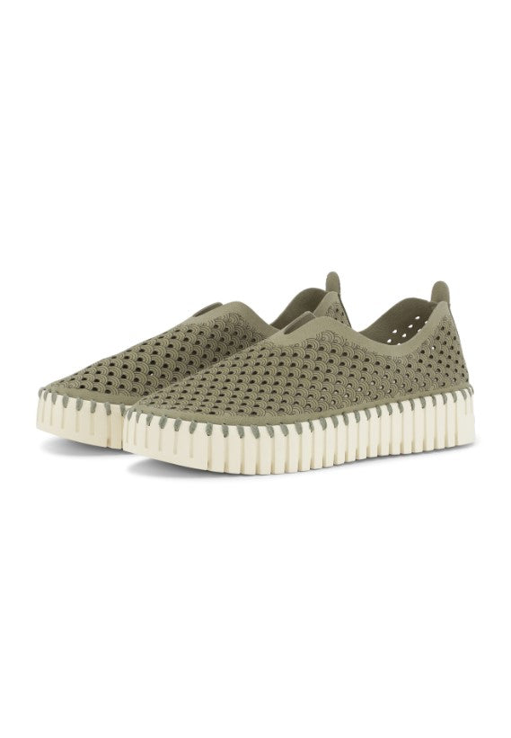 TULIP SLIP-ON PLATFORM | ARMY-Socks & Footwear-ILSE JACOBSEN-Coriander