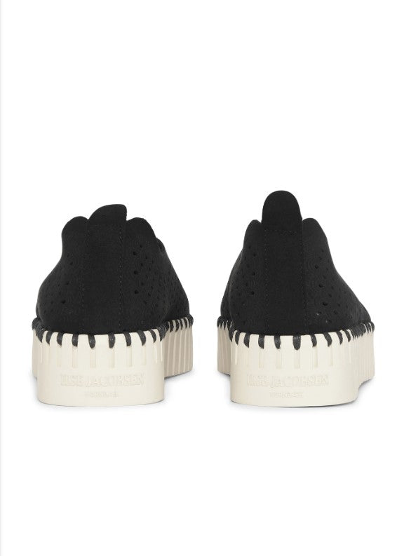 TULIP SLIP-ON PLATFORM | BLACK-Socks & Footwear-ILSE JACOBSEN-Coriander