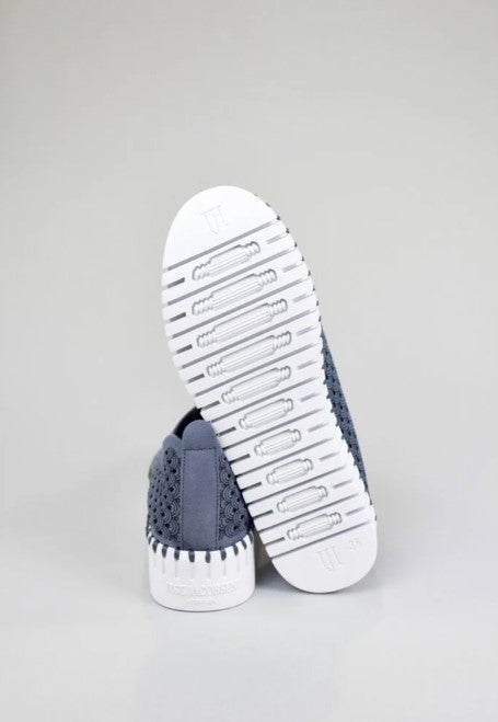 TULIP SLIP-ON PLATFORM | BLUE GREY-Socks & Footwear-ILSE JACOBSEN-Coriander