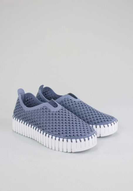 TULIP SLIP-ON PLATFORM | BLUE GREY-Socks & Footwear-ILSE JACOBSEN-36-BLUE GREY 636-Coriander