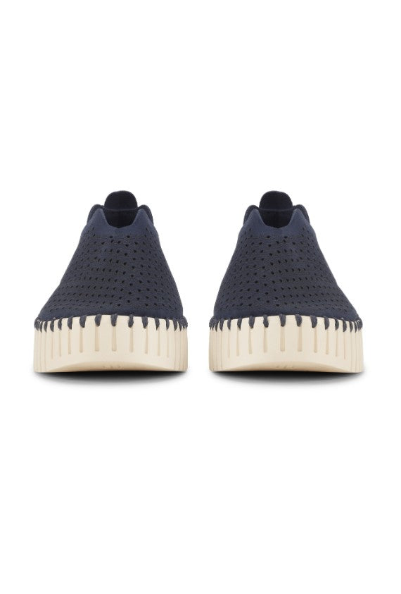TULIP SLIP-ON PLATFORM | DARK INDIGO-Socks & Footwear-ILSE JACOBSEN-Coriander