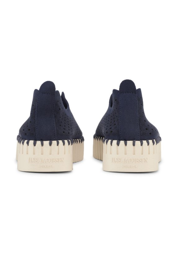 TULIP SLIP-ON PLATFORM | DARK INDIGO-Socks & Footwear-ILSE JACOBSEN-Coriander
