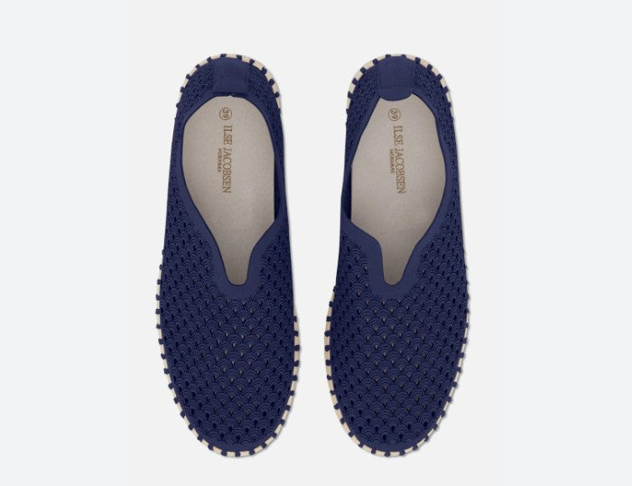 TULIP SLIP-ON PLATFORM | NAVY-Socks & Footwear-ILSE JACOBSEN-36-NAVY 600-Coriander