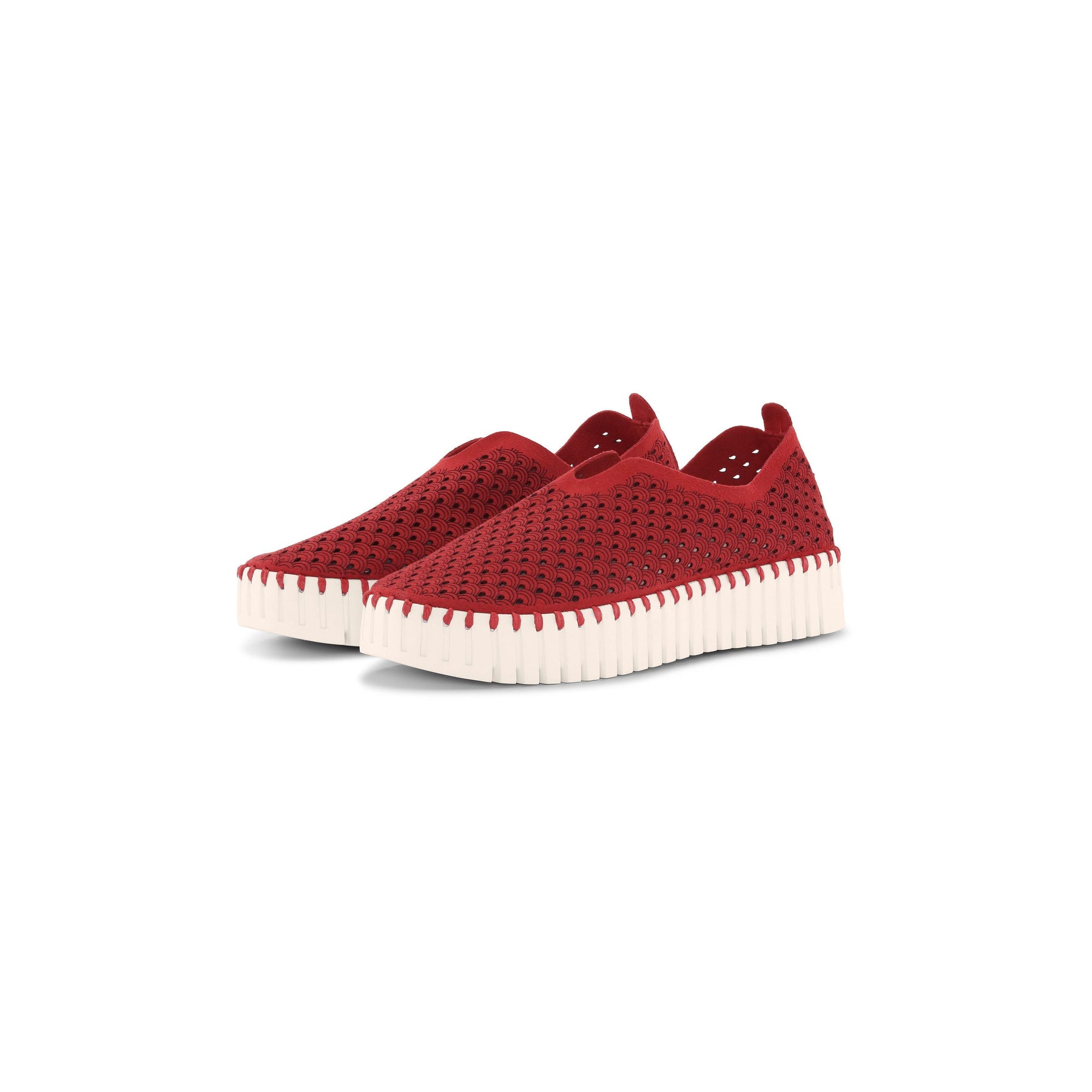 TULIP SLIP-ON PLATFORM | RED-Socks & Footwear-ILSE JACOBSEN-36-RED 303-Coriander