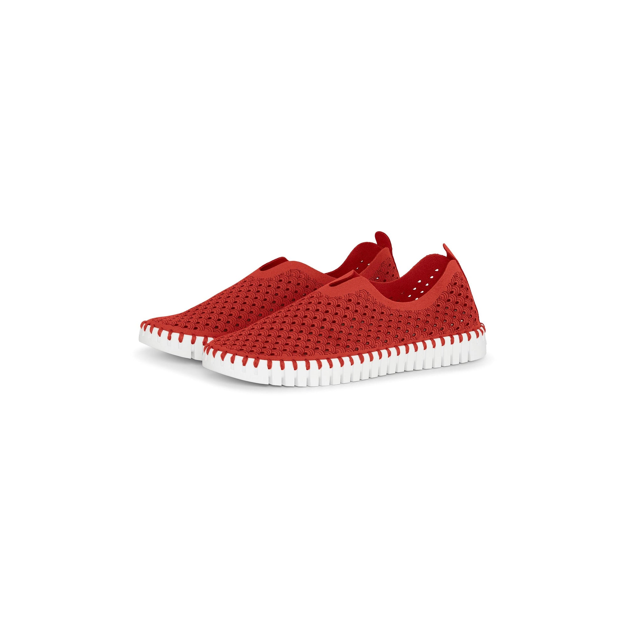 TULIP SLIP-ON | RED-Socks & Footwear-ILSE JACOBSEN-36-RED 303-Coriander