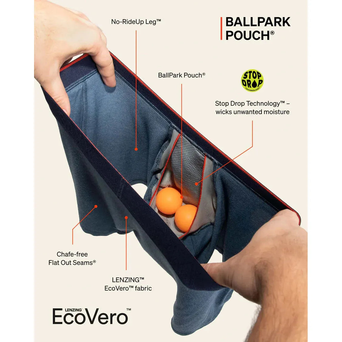 VIBE XTRA BOXER BRIEF | BUZZCUT-DARK DENIM-Intimates-SAXX-Coriander