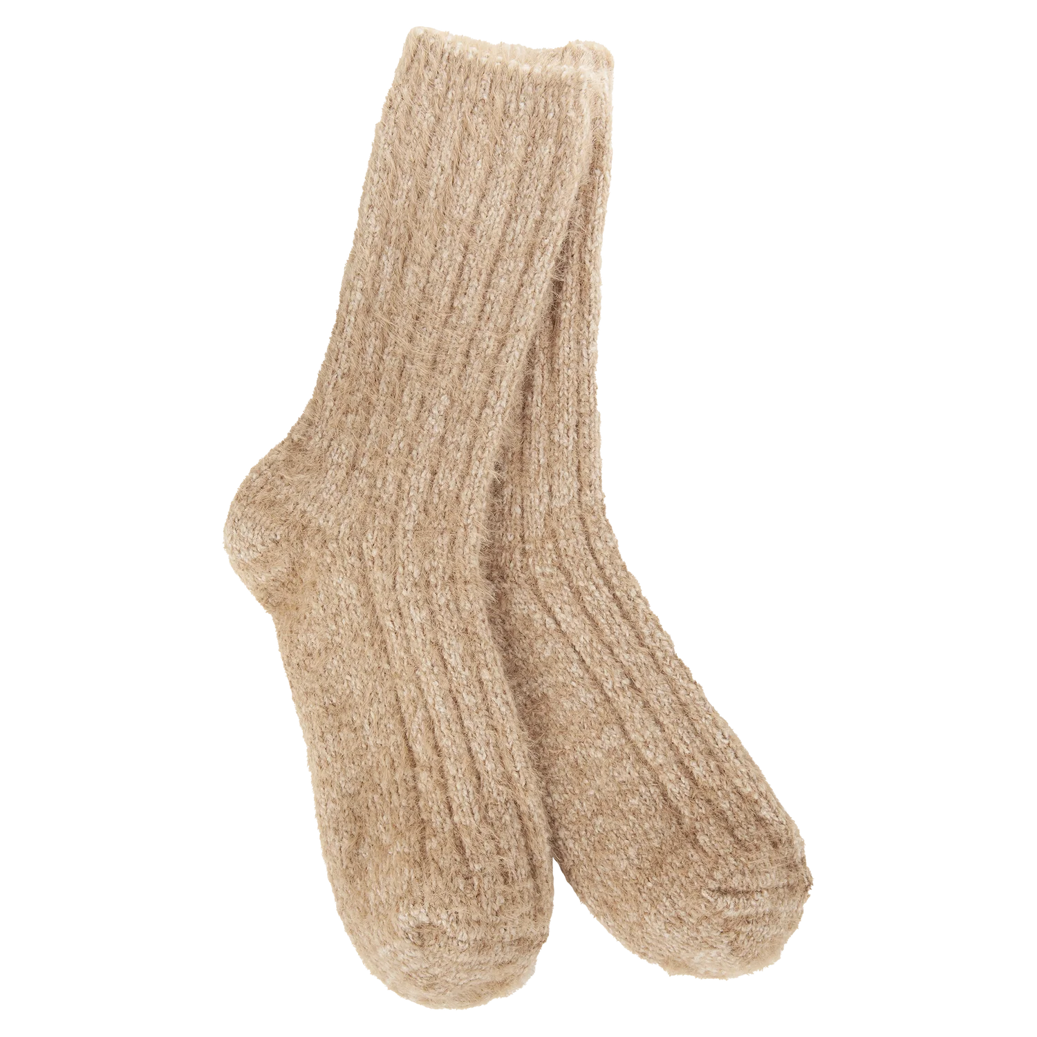 WOMEN'S CREW SOCKS | FEATHER: MOCCA-Socks & Footwear-WORLD'S SOFTEST-Coriander
