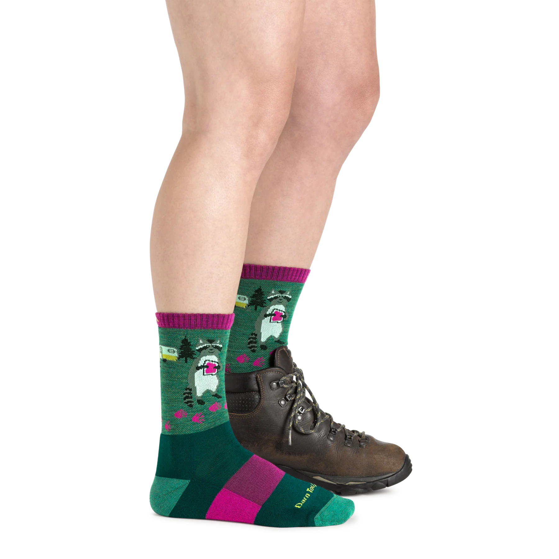 WOMEN'S SOCKS | CRITTER CLUB MICRO CREW-Socks & Footwear-DARN TOUGH-Coriander