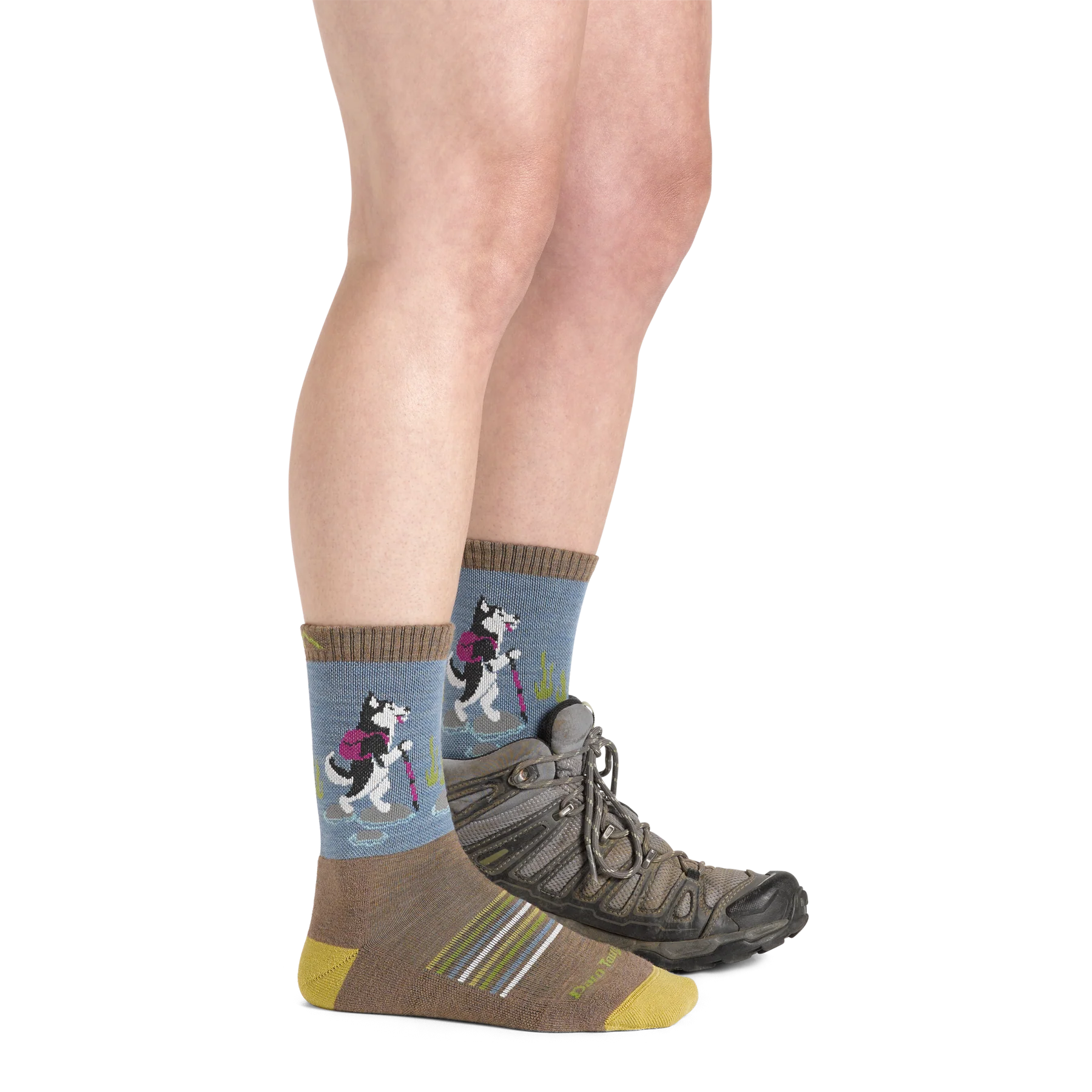WOMEN'S SOCKS | CRITTER CLUB MICRO CREW-Socks & Footwear-DARN TOUGH-Coriander