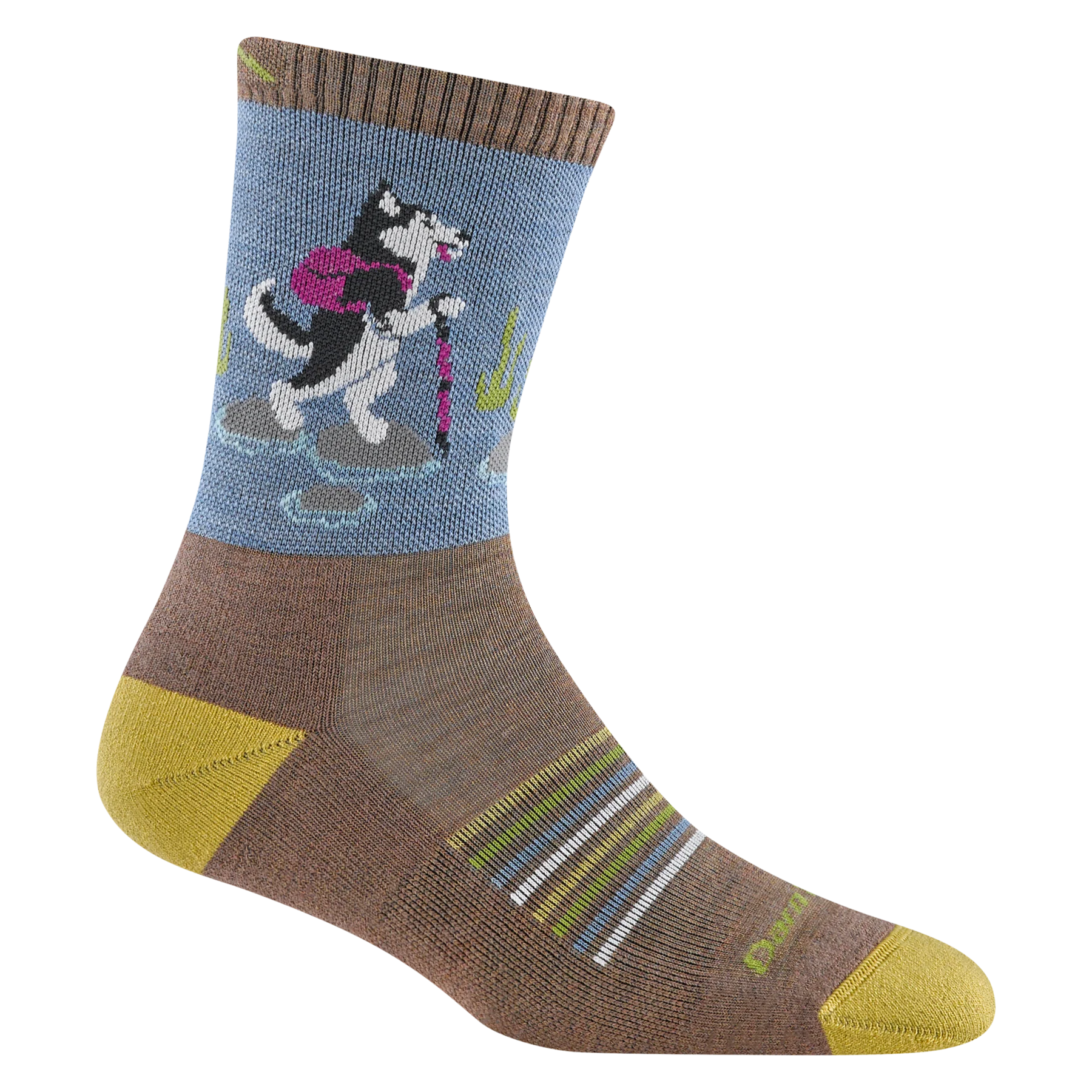 WOMEN'S SOCKS | CRITTER CLUB MICRO CREW-Socks & Footwear-DARN TOUGH-MEDIUM-BARK-Coriander