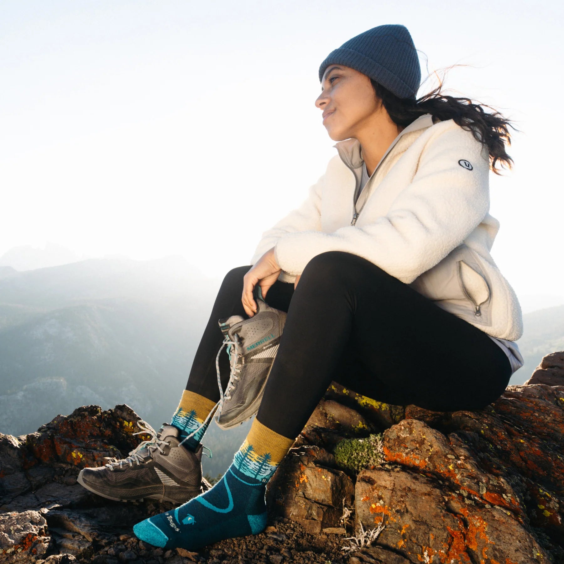 WOMEN'S SOCKS | NORTHWOODS MICRO CREW-Socks & Footwear-DARN TOUGH-Coriander