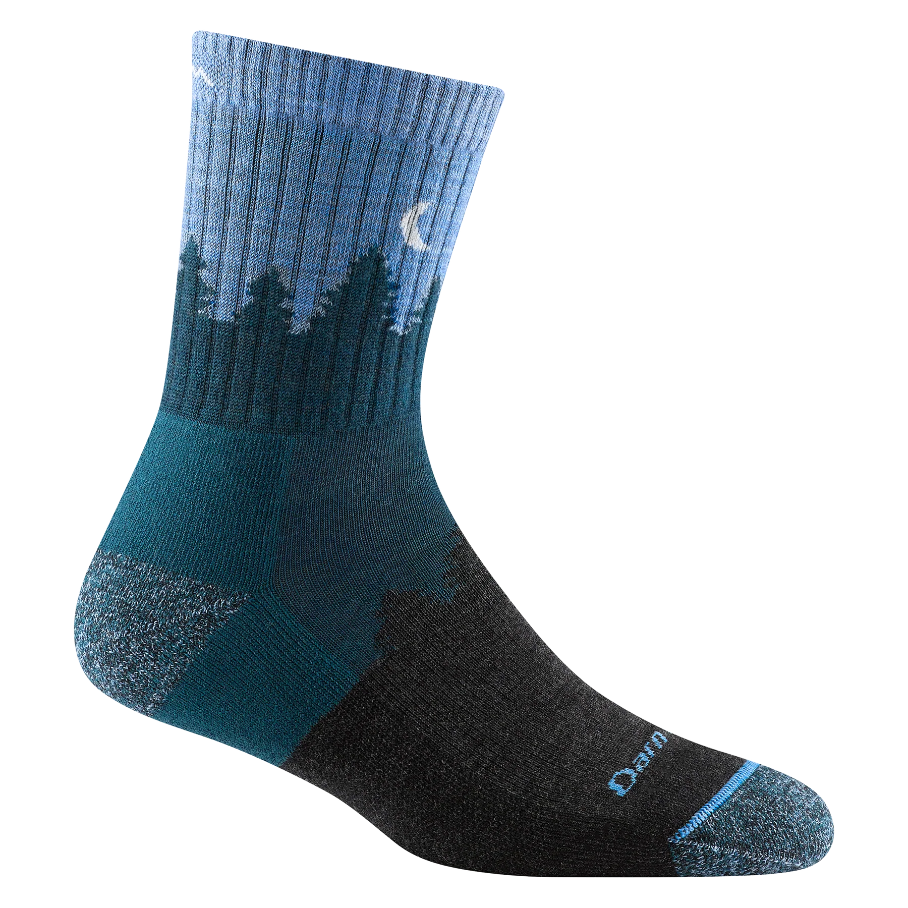 WOMEN'S SOCKS | TREELINE MICRO CREW-Socks & Footwear-DARN TOUGH-MEDIUM-BLUE-Coriander