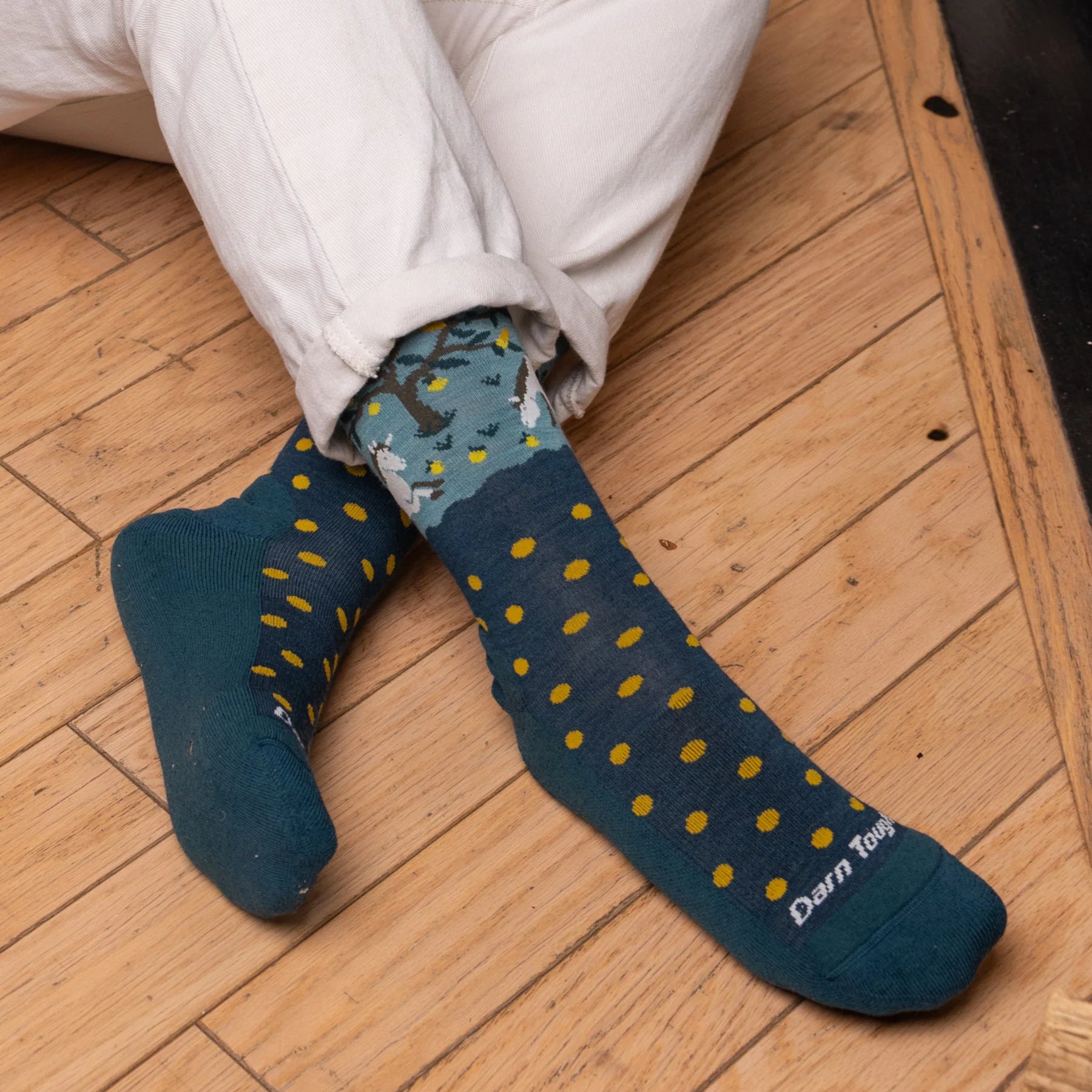 WOMEN'S SOCKS | WILD LIFE CREW-Socks & Footwear-DARN TOUGH-Coriander