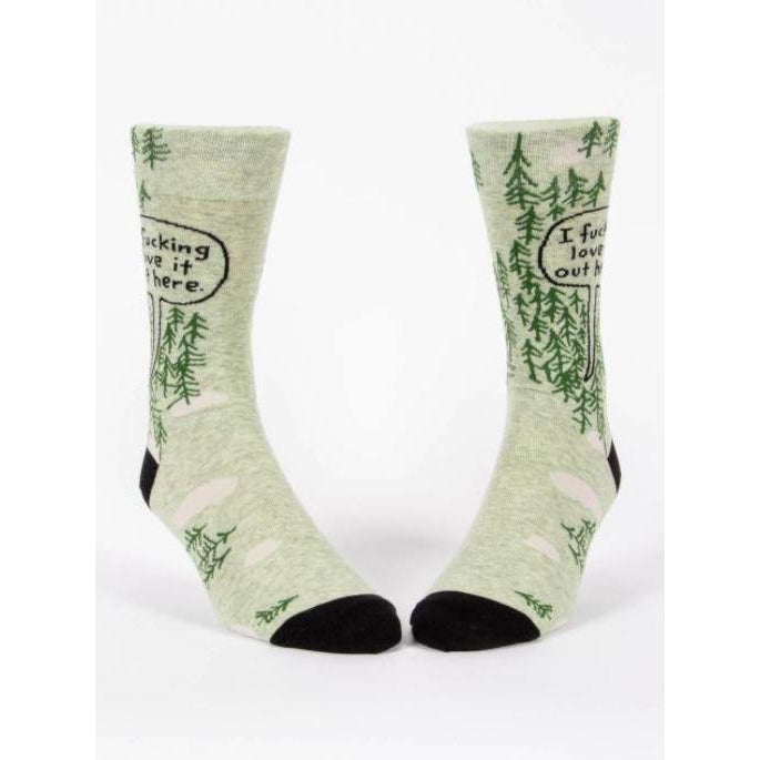 MEN'S SOCKS | F*CKING LOVE IT OUT HERE-Socks & Footwear-BLUE Q-Coriander