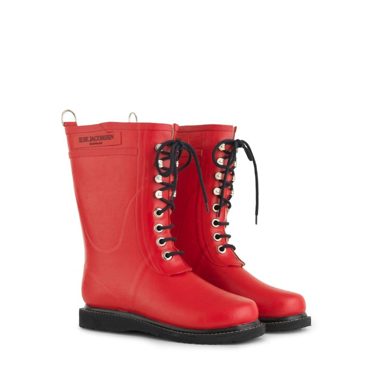 RAINBOOT | LACED-Boots-ILSE JACOBSEN-36-RED-Coriander