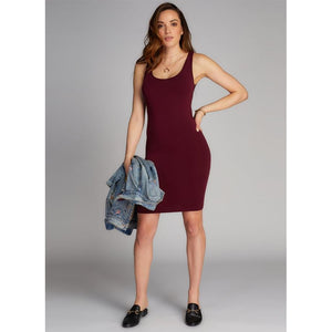 TANK DRESS-Dress-CEST MOI-One Size-Bordeaux-Coriander