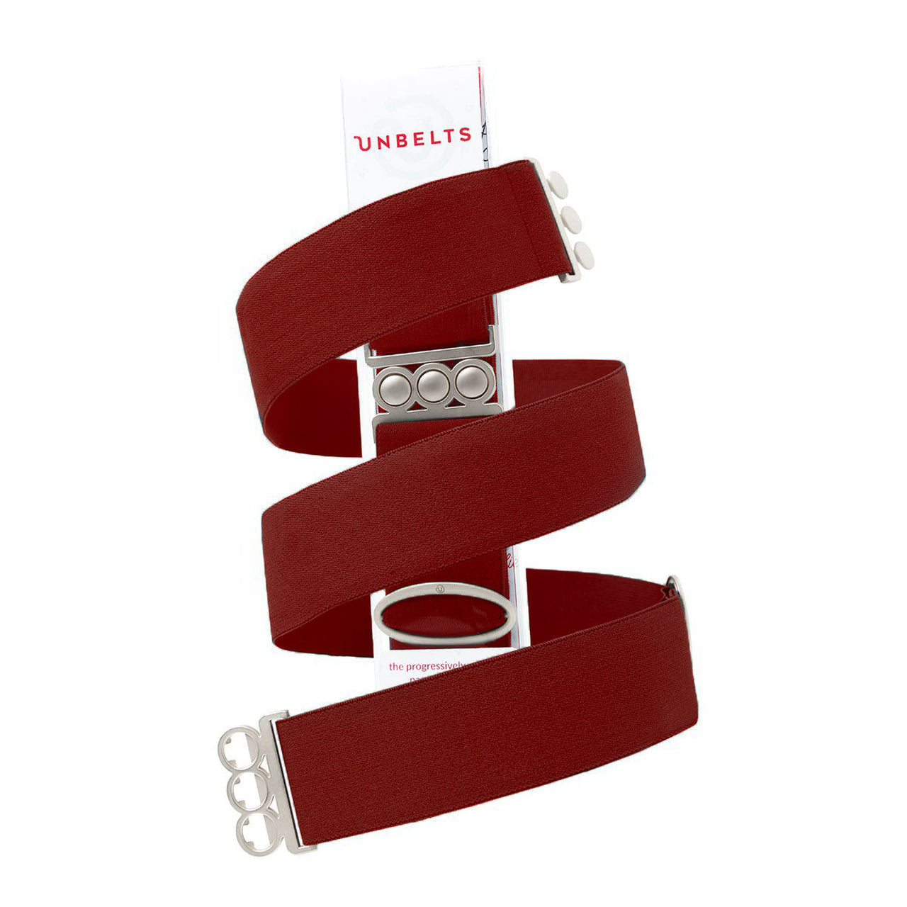 WOMEN'S BELT | CLASSIC UNBELT-Belt-UNBELTS-OXBLOOD W-SILVER-Coriander