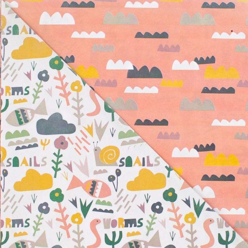 WRAPPING PAPER | WORMS-Books & Stationery-WRAPPILY-Coriander