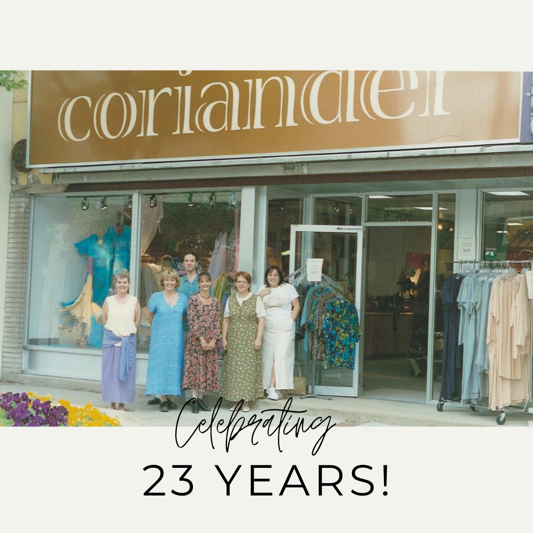 Coriander Guelph opening day in 2000