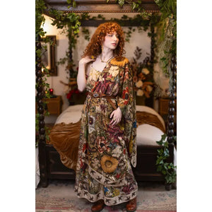 BOHEMIAN SCARF | GOLDEN HOUR FLORAL-Scarves & Wraps-MARKET OF STARS-Coriander