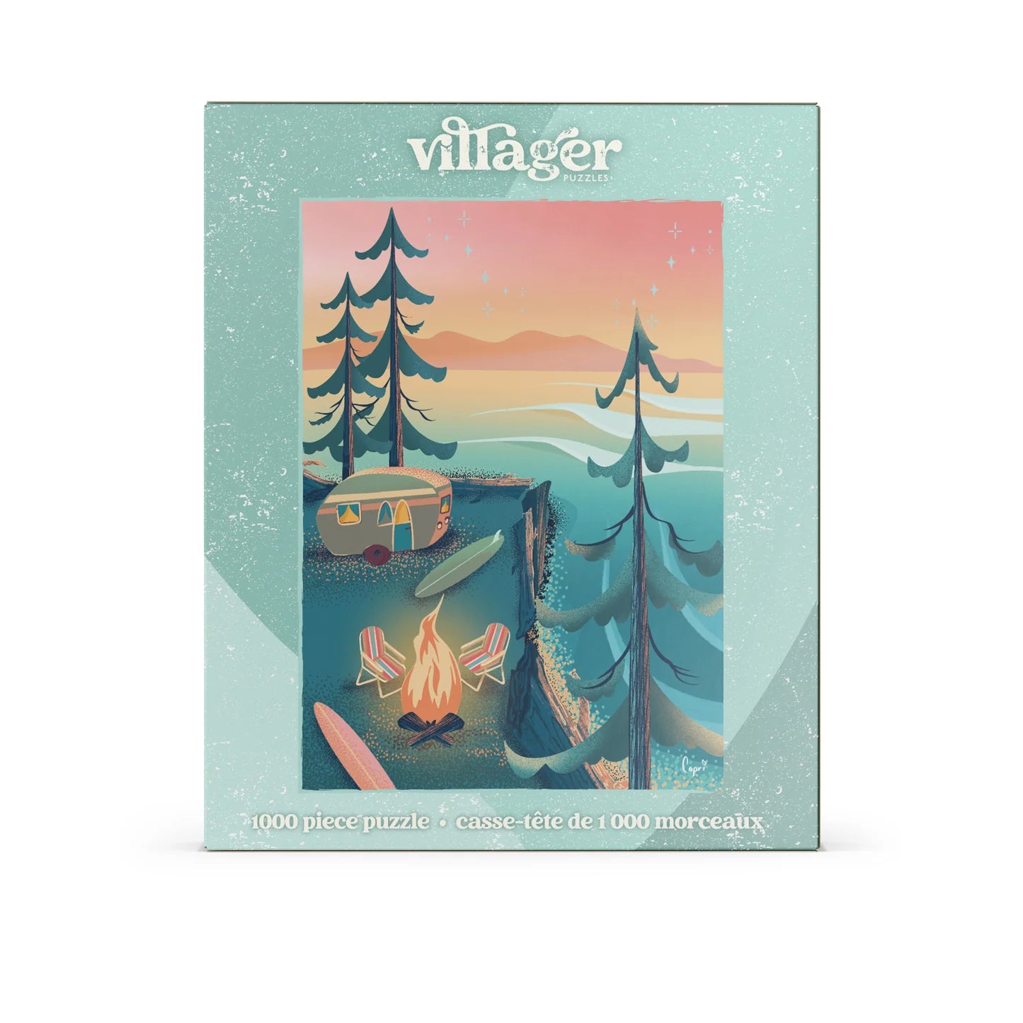 1 000 PIECE PUZZLE | COASTAL CAMPING-Puzzles-VILLAGER PUZZLES-Coriander