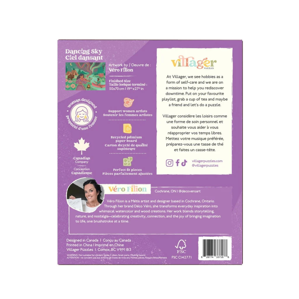 1 000 PIECE PUZZLE | DANCING SKY-Puzzle-VILLAGER PUZZLES-Coriander