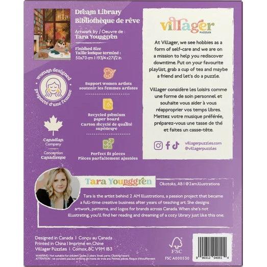 1 000 PIECE PUZZLE | DREAM LIBRARY-Puzzles-VILLAGER PUZZLES-Coriander