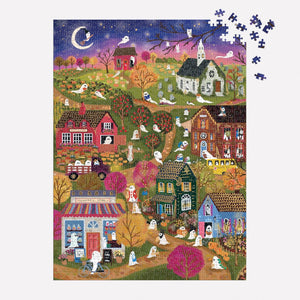 1 000 PIECE PUZZLE | JOY LAFORME: SPOOKY VILLAGE-Puzzles-RAINCOAST-Coriander