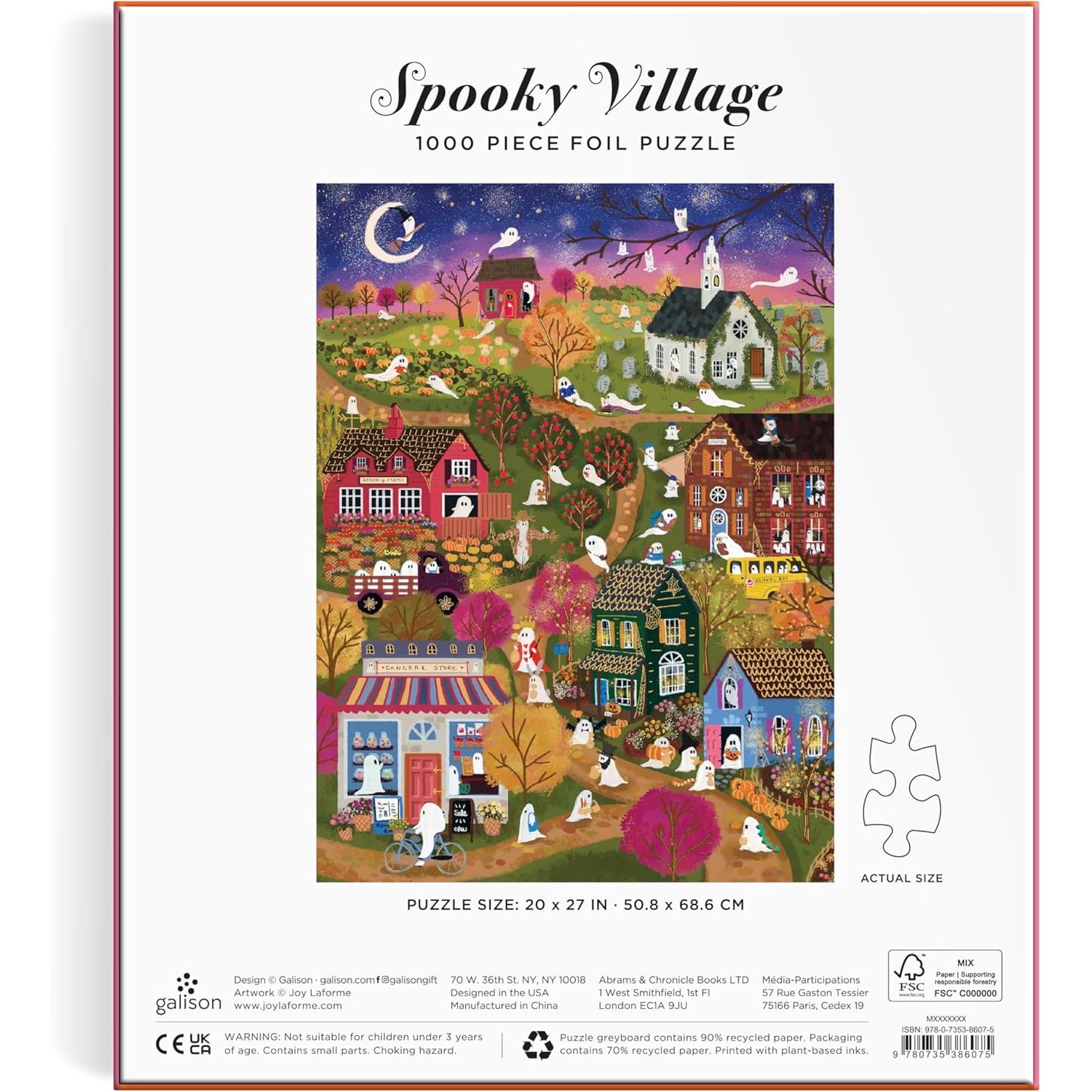 1 000 PIECE PUZZLE | JOY LAFORME: SPOOKY VILLAGE-Puzzles-RAINCOAST-Coriander