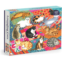 1 000 PIECE PUZZLE | LOUNGING CATS-Fun and Games-RAINCOAST-Coriander