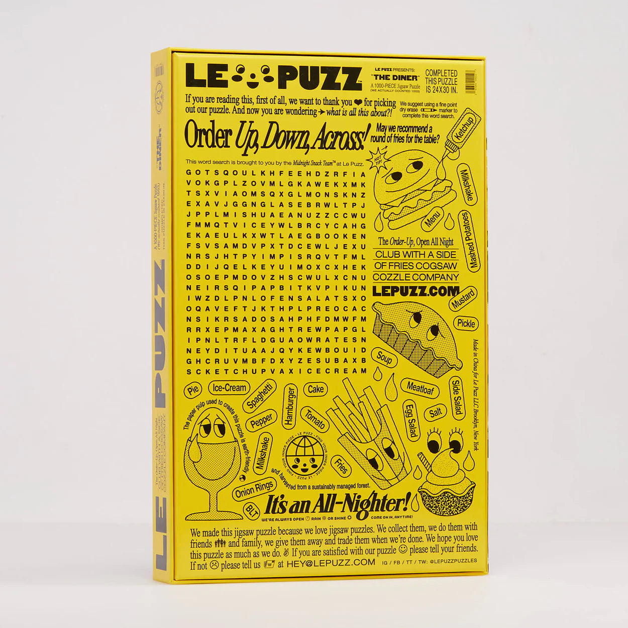 1 000 PIECE PUZZLE | THE DINER-Puzzle-LE PUZZ-Coriander