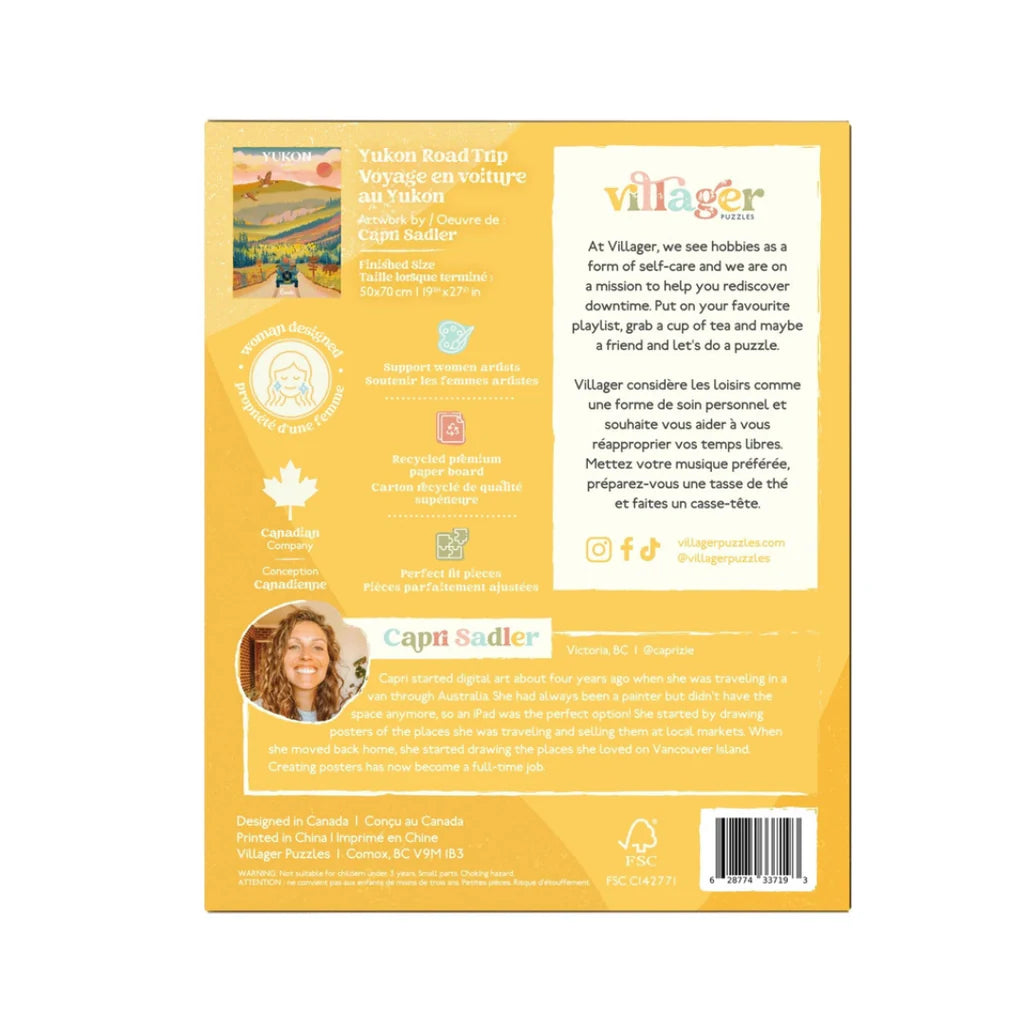 1 000 PIECE PUZZLE | YUKON ROAD TRIP-Puzzle-VILLAGER PUZZLES-Coriander