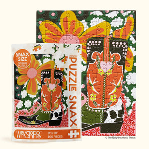 100 PIECE PUZZLE - FANCY BOOTS-Puzzle-WERKSHOPPE-Coriander