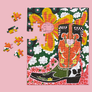 100 PIECE PUZZLE - FANCY BOOTS-Puzzle-WERKSHOPPE-Coriander