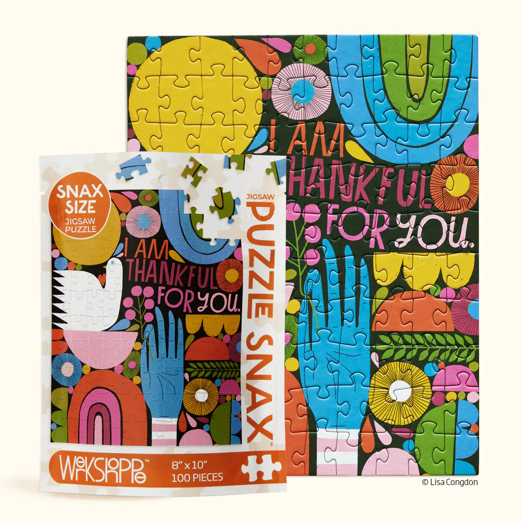 100 PIECE PUZZLE - THANKFUL FOR YOU-Puzzles-WERKSHOPPE-Coriander