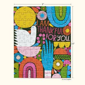 100 PIECE PUZZLE - THANKFUL FOR YOU-Puzzles-WERKSHOPPE-Coriander