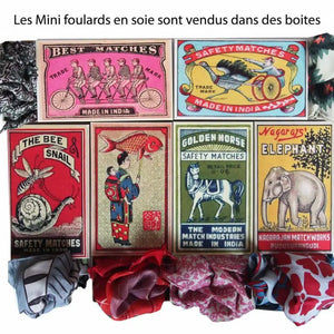 100% SILK MINI SCARF | MARUSHKA PINK-Scarves & Wraps-LES BELLES VAGABONDES-Coriander