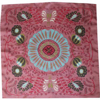 100% SILK MINI SCARF | MARUSHKA PINK-Scarves & Wraps-LES BELLES VAGABONDES-Coriander
