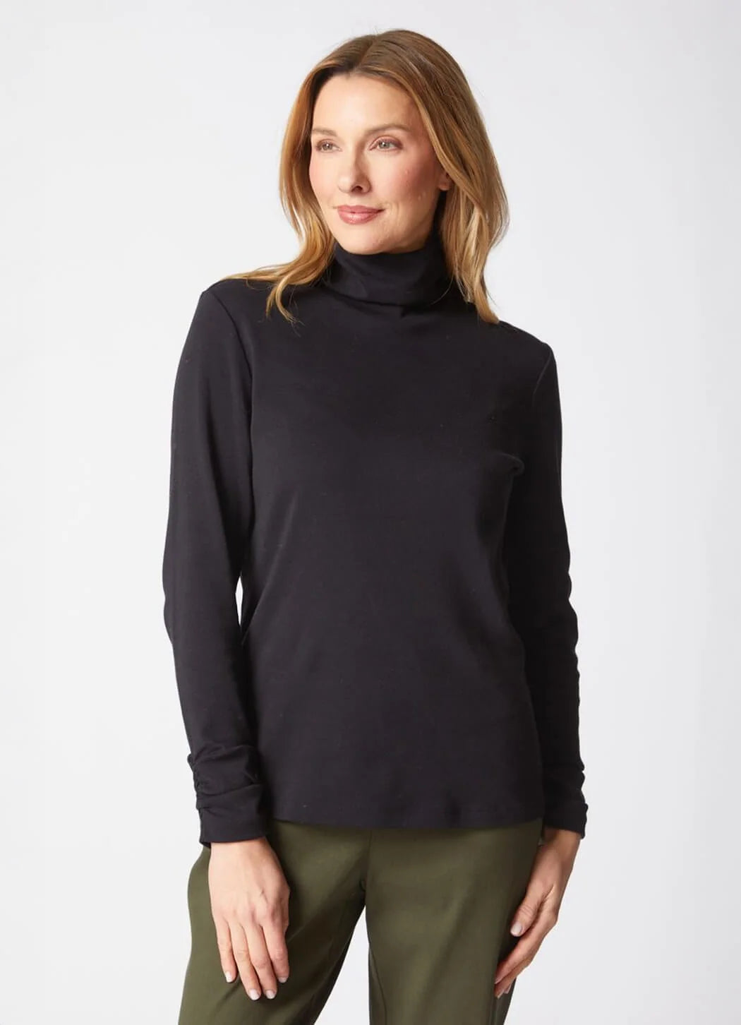 TURTLENECK TEE | RUCHED