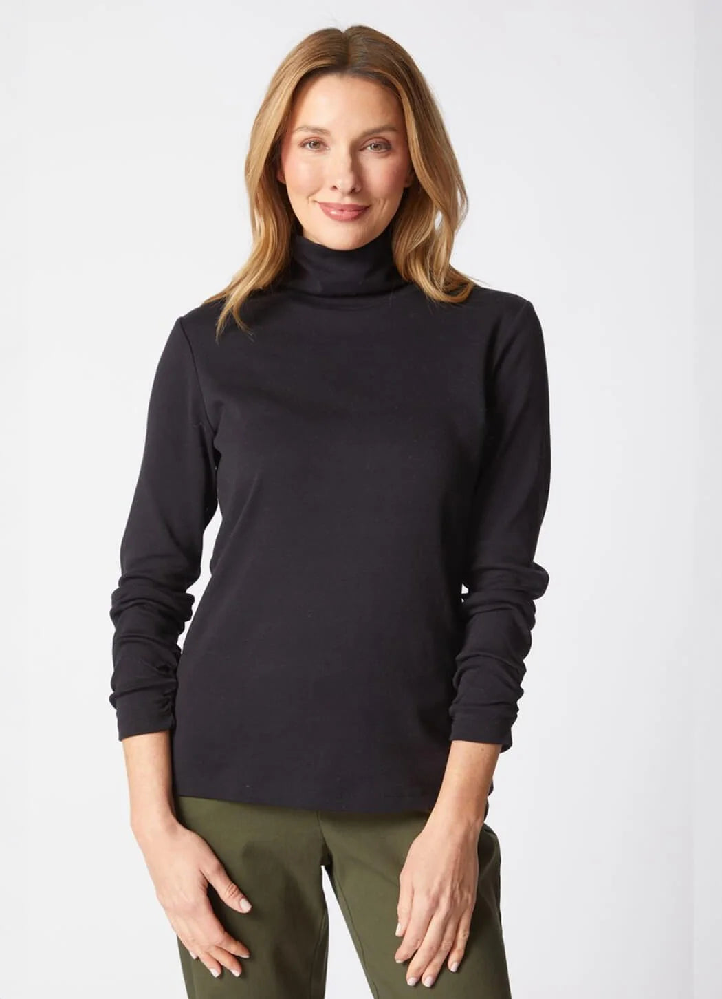TURTLENECK TEE | RUCHED
