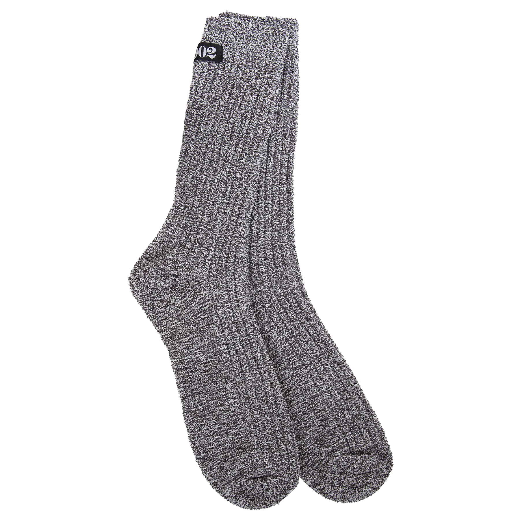 1902 EXPRESS MEN'S CREW SOCKS-Socks-WORLD'S SOFTEST-HEATHER BLACK-Coriander