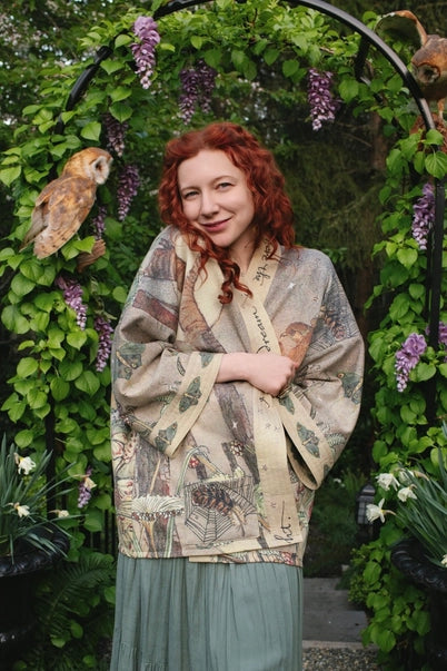 FLEECE COTTAGE CARDIGAN KIMONO JACKET | LOVELIGHT-Jackets & Sweaters-MARKET OF STARS-Coriander