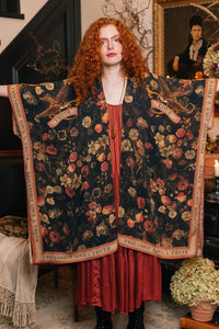 GODDESS STARDUSTER KIMONO | HEART of GOLD with SACRED HEART-Jackets & Sweaters-MARKET OF STARS-Coriander