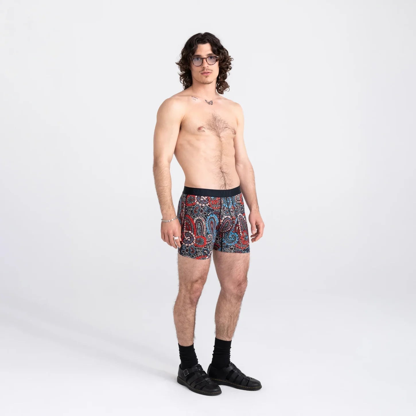 22nd CENTURY SILK - PAINTED PAISLEY-Underwear-SAXX-Coriander