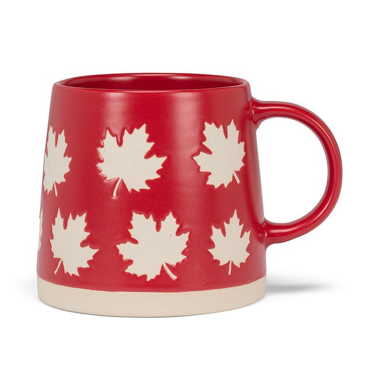 14 OZ MUG | RED MAPLE LEAVES