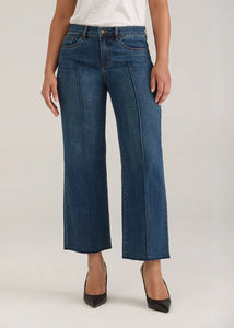 WOMEN'S DENIM | OLIVIA WIDE ANKLE: DARK WASH-Denim-FRENCH DRESSING JEANS-Coriander