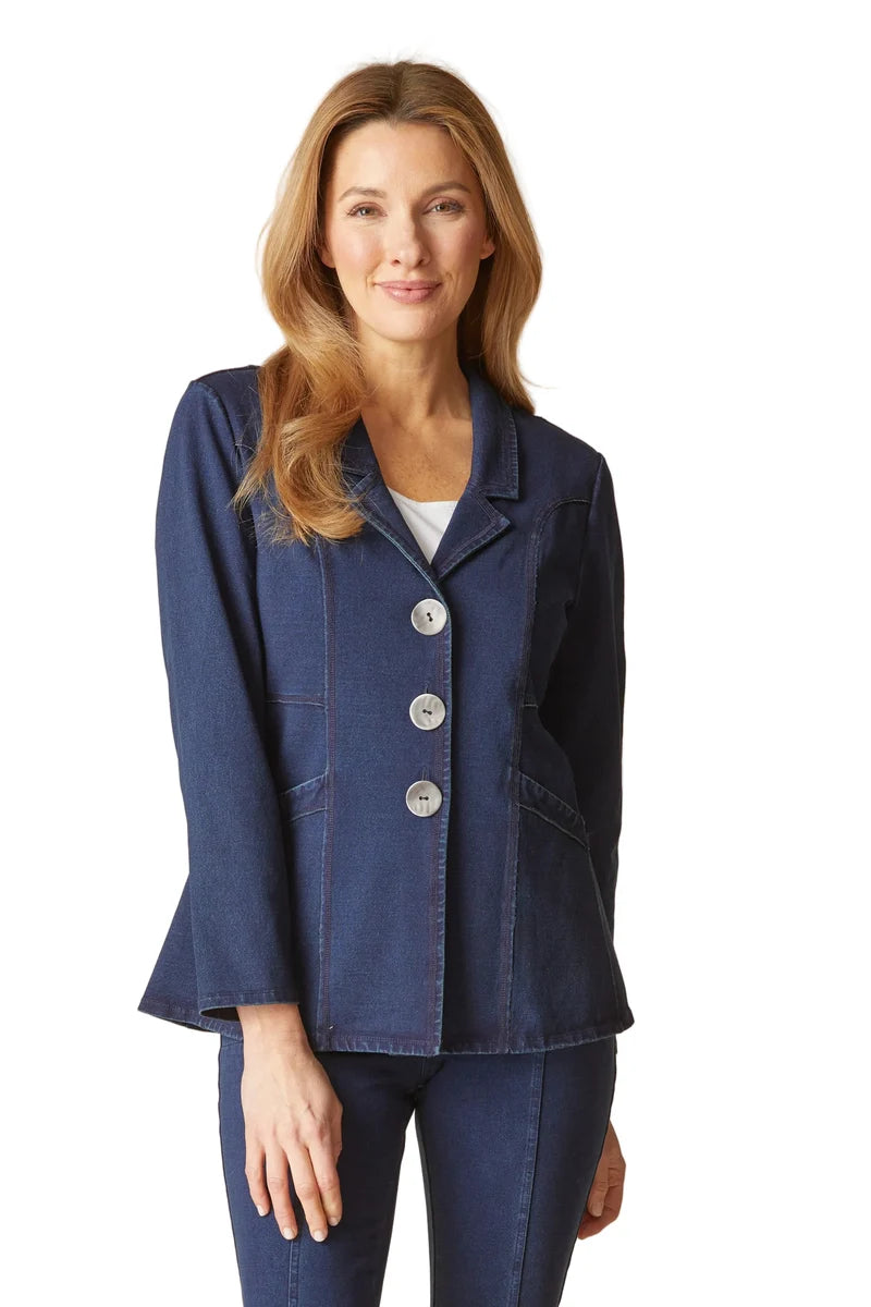 BLAZER | SEAMED: DENIM