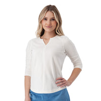 3/4 SLEEVE TEE | JUNI-Top-AVENTURA-XSMALL-WHITE-Coriander