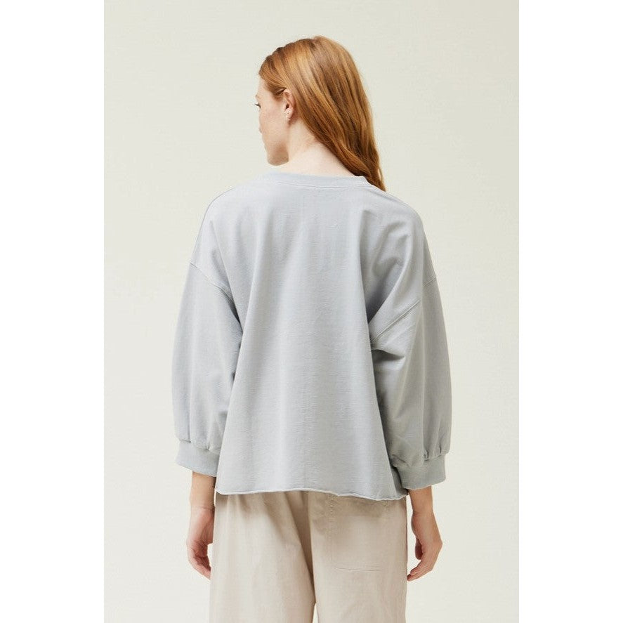 3/4 SLEEVE TERRY SWEATSHIRT-Tops-GRADE AND GATHER-Coriander