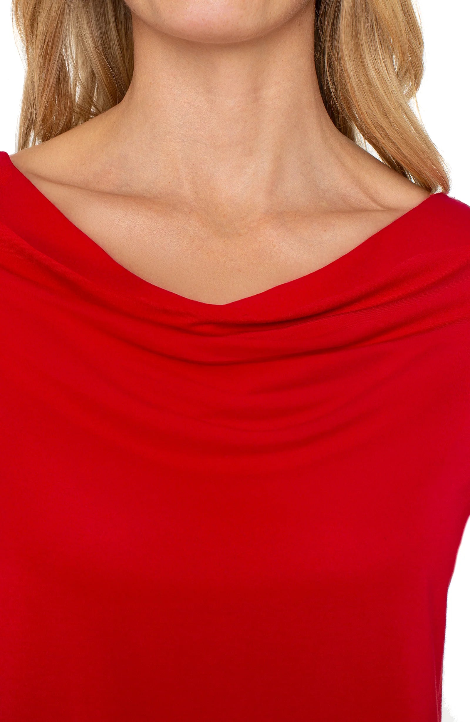 3/4 SLEEVE TOP | DRAPED-Tops-LIVERPOOL-Coriander